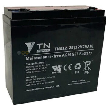 TN Power AGM 12V 25Ah Deep Cycle Battery