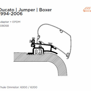 ADAPTOR SET FOR DUCATO l BOXER l RELAY 1994-2006