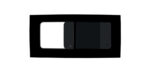 Slide To Open Dark Tint Window