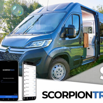 campervan with Scorpion Tracker Fitted