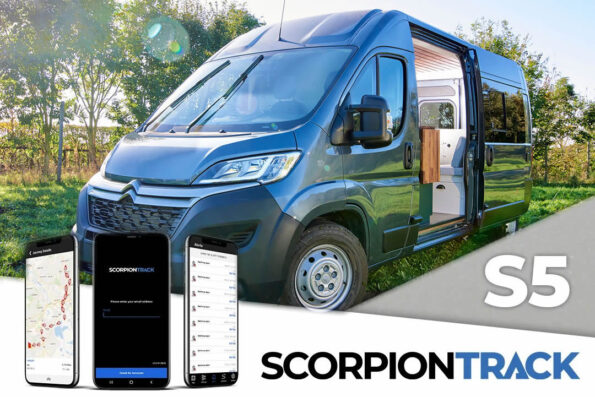 campervan with Scorpion Tracker Fitted