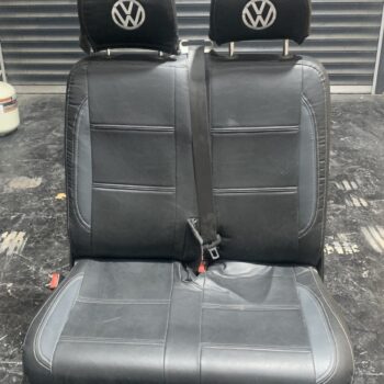 VOLKSWAGEN T5 PASSANGER FOLDING DOUBLE SEAT WITH SWIVEL BASE WITH COVERS-0